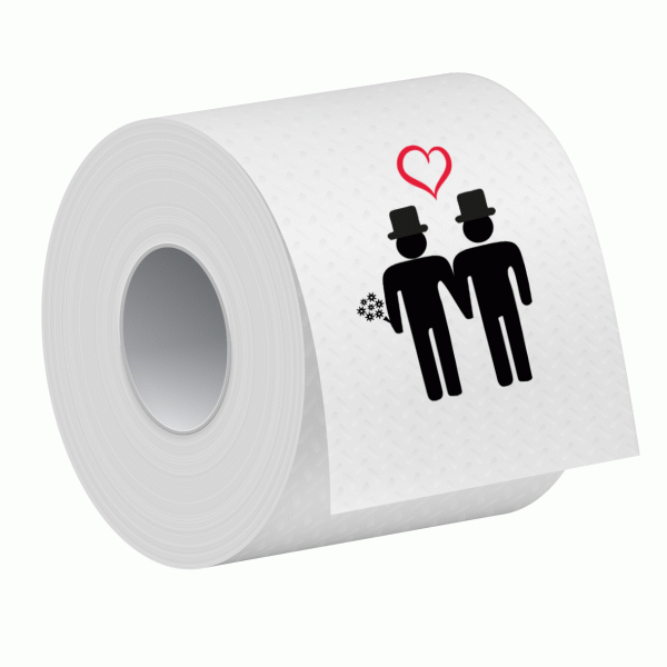 Hochzeit Klopapier Rolle Paar 2