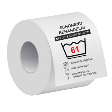 Klopapier - Geburtstag - Wäscheanhänger - Zahl variabel - empfohlen ab 50!