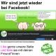 Wir sind wieder bei Facebook! Wir sind wieder bei Facebook!