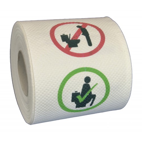 Klopapier Auf Der Toilette Bitte Sitzen